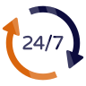 Disponibilité 24h/7J
